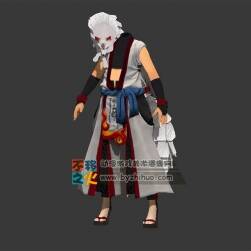 兩個男體靈狐套裝外觀模型