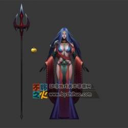 美女 法師 女神模型