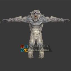 三眼巨人猿人模型