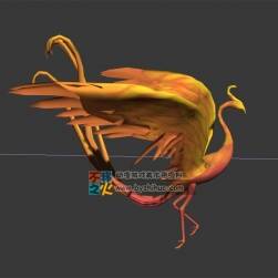 纖長的鳳鳥 Max模型