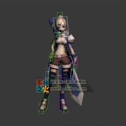 少女 劍士 模型