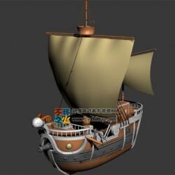 海上帆船 Max模型