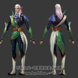 神魔大陸--精靈男模型