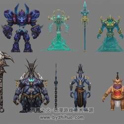 【九界】游戲怪物 精品模型一組