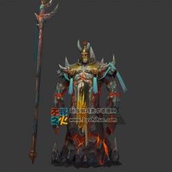 熔巖 巖石巨人 怪物模型