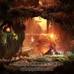 【Ori and the Blind Forest】奧里與黑暗森林 場景原畫圖集 48P