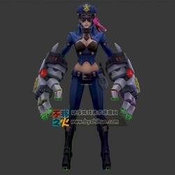 未來 科技 機(jī)械手臂 警察 戰(zhàn)士 模型