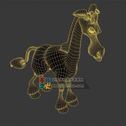 卡通長頸鹿 Max模型