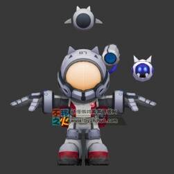 王者榮耀 魯班七號[星空夢想] 3D角色模型