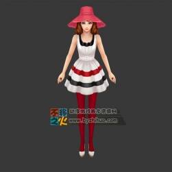 美少女 女孩 連衣裙 模型