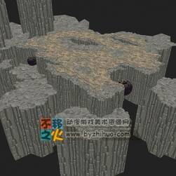 山巖地圖場景模型