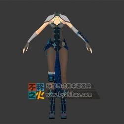 四個(gè)女體的帶披肩模型