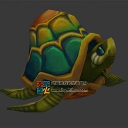 色彩明艷的小烏龜 Max模型