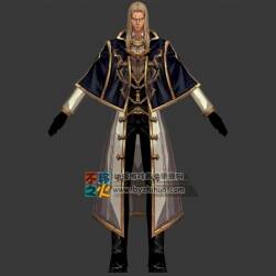 金發(fā) 帥哥 罩袍 法師模型