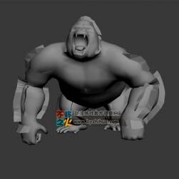 動物動作之大猩猩 Max模型