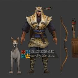 古裝 獵人 獵戶 村民 模型