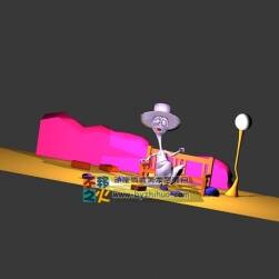 卡通恐龍 Q版 3D模型