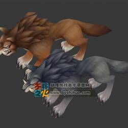 長(zhǎng)著獠牙的變異獅子 Max模型