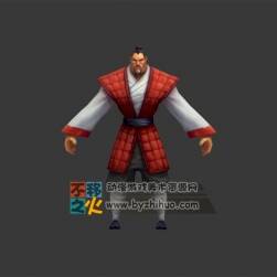 日本 武士 壯漢 模型