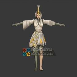 古裝 詭異 女道士T-pose模型