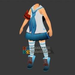 少女體型水手服模型