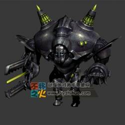 未來 科技的 機(jī)器人 士兵 模型