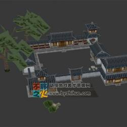 中國風(fēng)小院模型