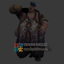 古裝 壯漢 胖子 巨人 吃飯 模型