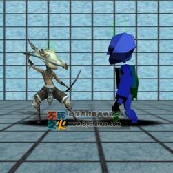 卡通 面具 刺客 戰(zhàn)斗 模型