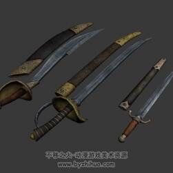 歐美風(fēng)格寶劍模型三把