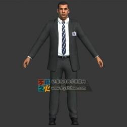 次世代FBI西裝警察探員模型