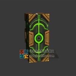 神秘圖騰柱子模型