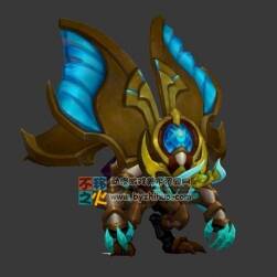 王者榮耀 臺服版 娜可露露 [銀甲暴蟲]科里納卡 3D模型