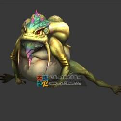 好姿勢的青蛙 Max模型