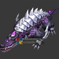 怪物 鐵甲鱷魚(yú)  Max模型