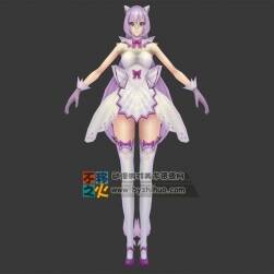 獸耳 美少女 蕾絲群模型