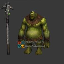 獨(dú)眼 綠鬼 怪人模型