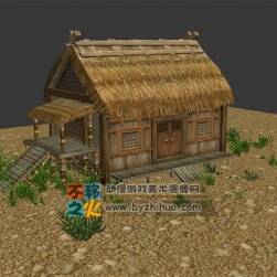 茅草木屋模型