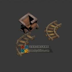 破爛的礦車(chē)軌道