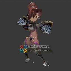 卡通 格斗 少女 拳擊模型