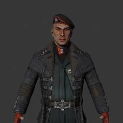 壯漢 軍官 軍人模型