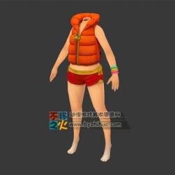 獸人少年體型救生衣模型