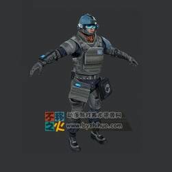 次世代科技警察戰(zhàn)士模型