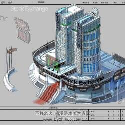 股市神話 場(chǎng)景角色概念原畫(huà)