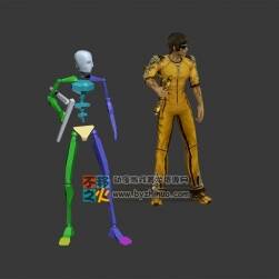 李小龍 功夫 格斗 戰(zhàn)斗 模型