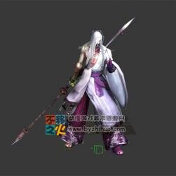 白發(fā) 帥哥 美男 長(zhǎng)槍 模型