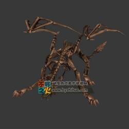 雙翼骨龍 Max模型