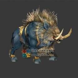 山豬王 Max模型 三邊面