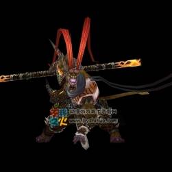 BOSS齊天大圣 黑化孫悟空 3dmax模型