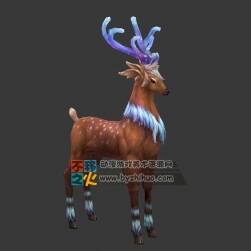 幻角梅花鹿 FBX模型
